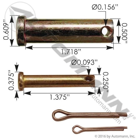 Automann Pin Kit, Clevis, Brake, 179.CPK 179.CPK